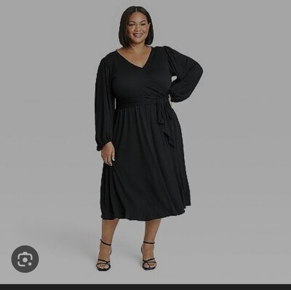 Ava & Viv Dresses & Skirts - AVA VIV Black long Sleeve Dress size 3x